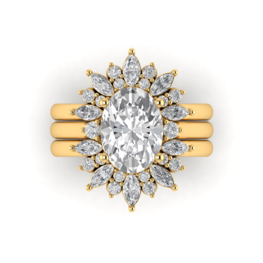 Custom Tiara Ring Set