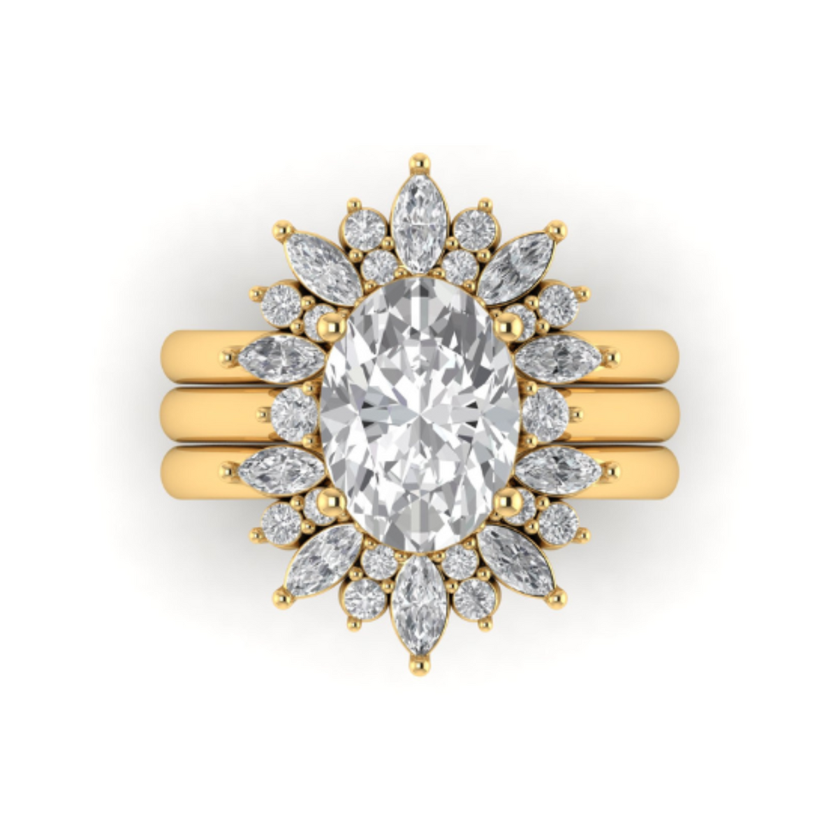 Custom Tiara Ring Set