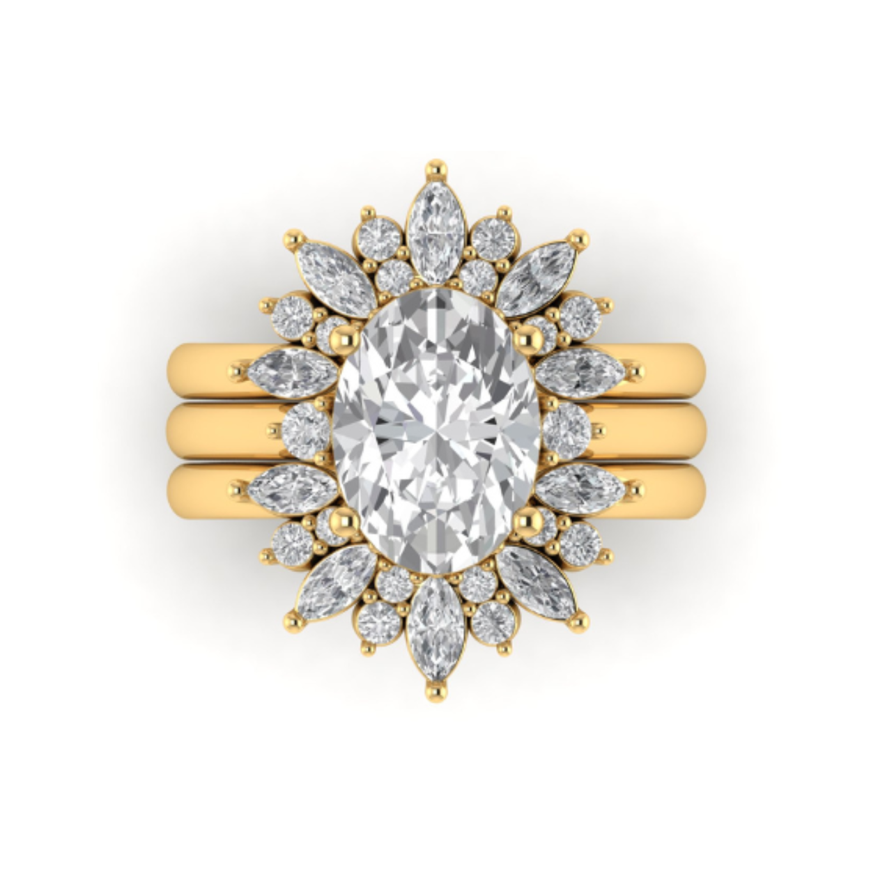 Custom Tiara Ring Set