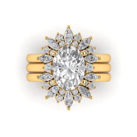 Custom Tiara Ring Set