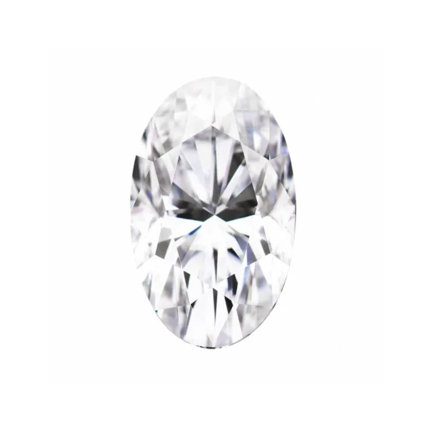 Colorless Moissanite Elongated Oval Cut