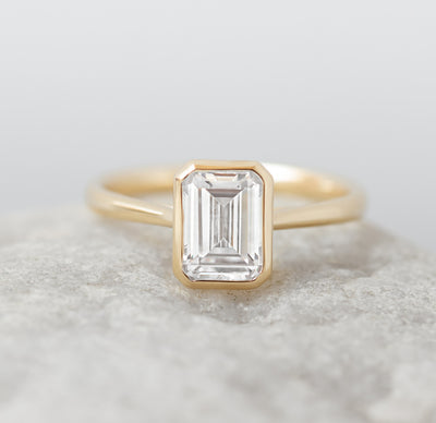 Betsy ~ Emerald & Radiant Cut Ring