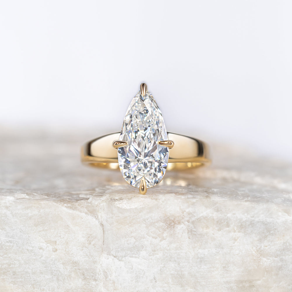 Billie ~ Pear Cut Engagement Ring