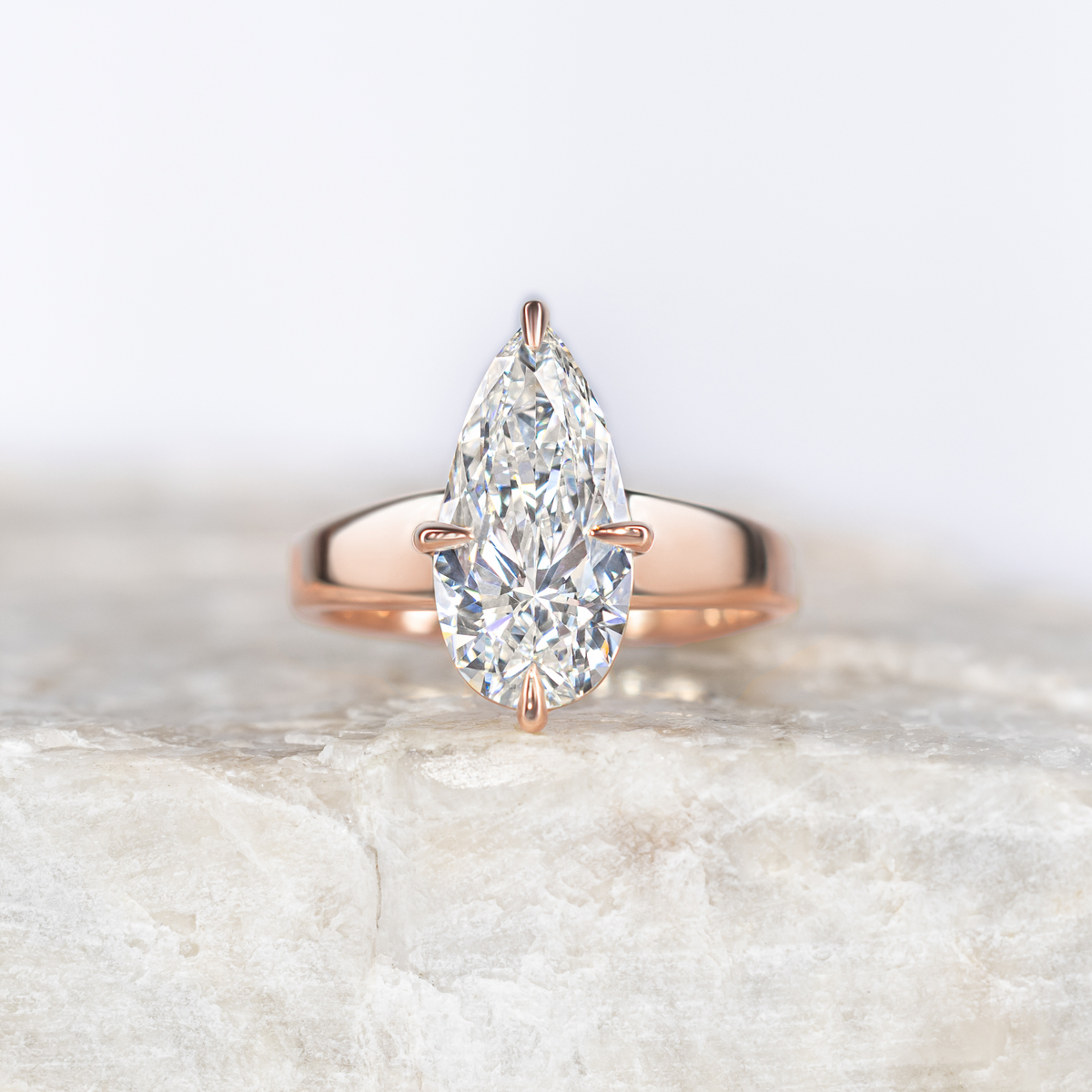 Billie ~ Pear Cut Engagement Ring
