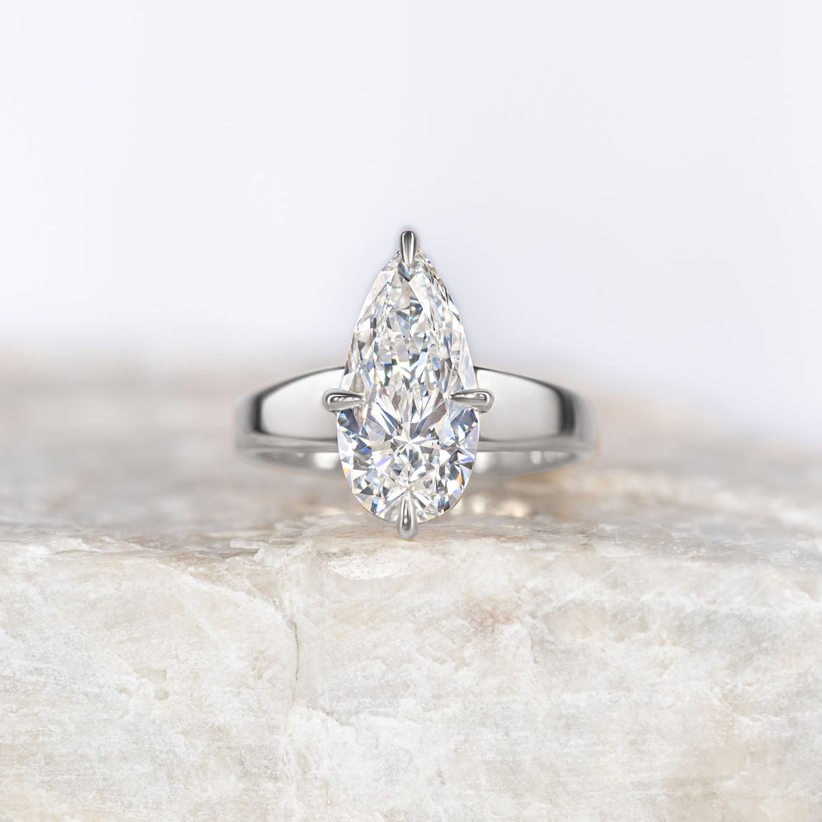 Billie ~ Pear Cut Engagement Ring