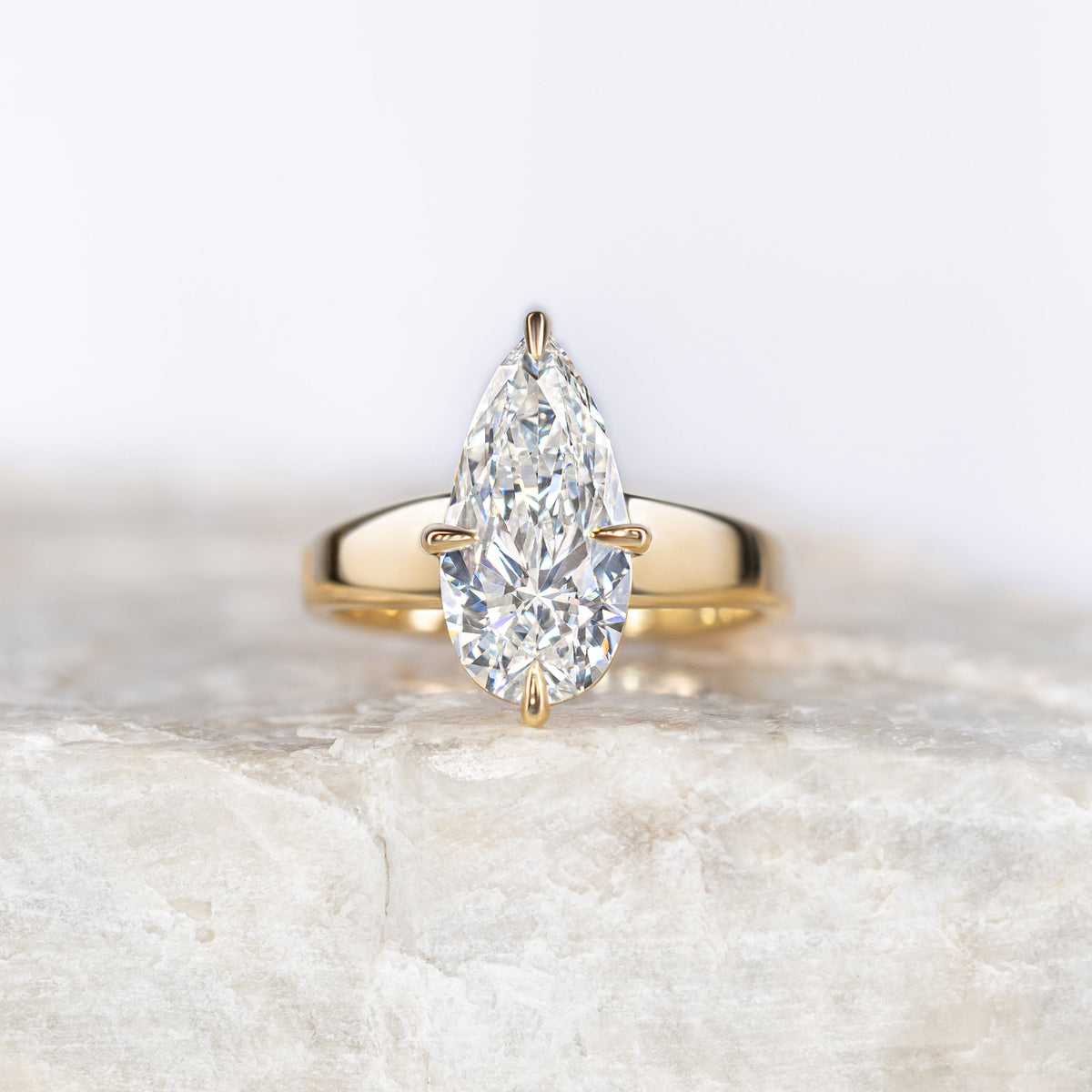 Billie ~ Pear Cut Engagement Ring