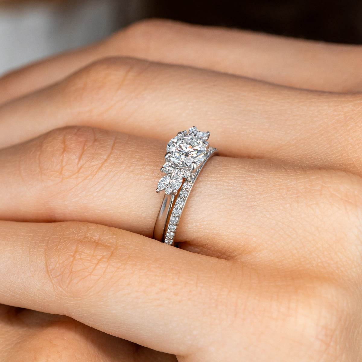 Proposal Ready ~ Blythe 0.95ct Lab Grown Round Brilliant Cut Engagement Ring