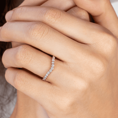 Brooke ~ Curve Wedding Band