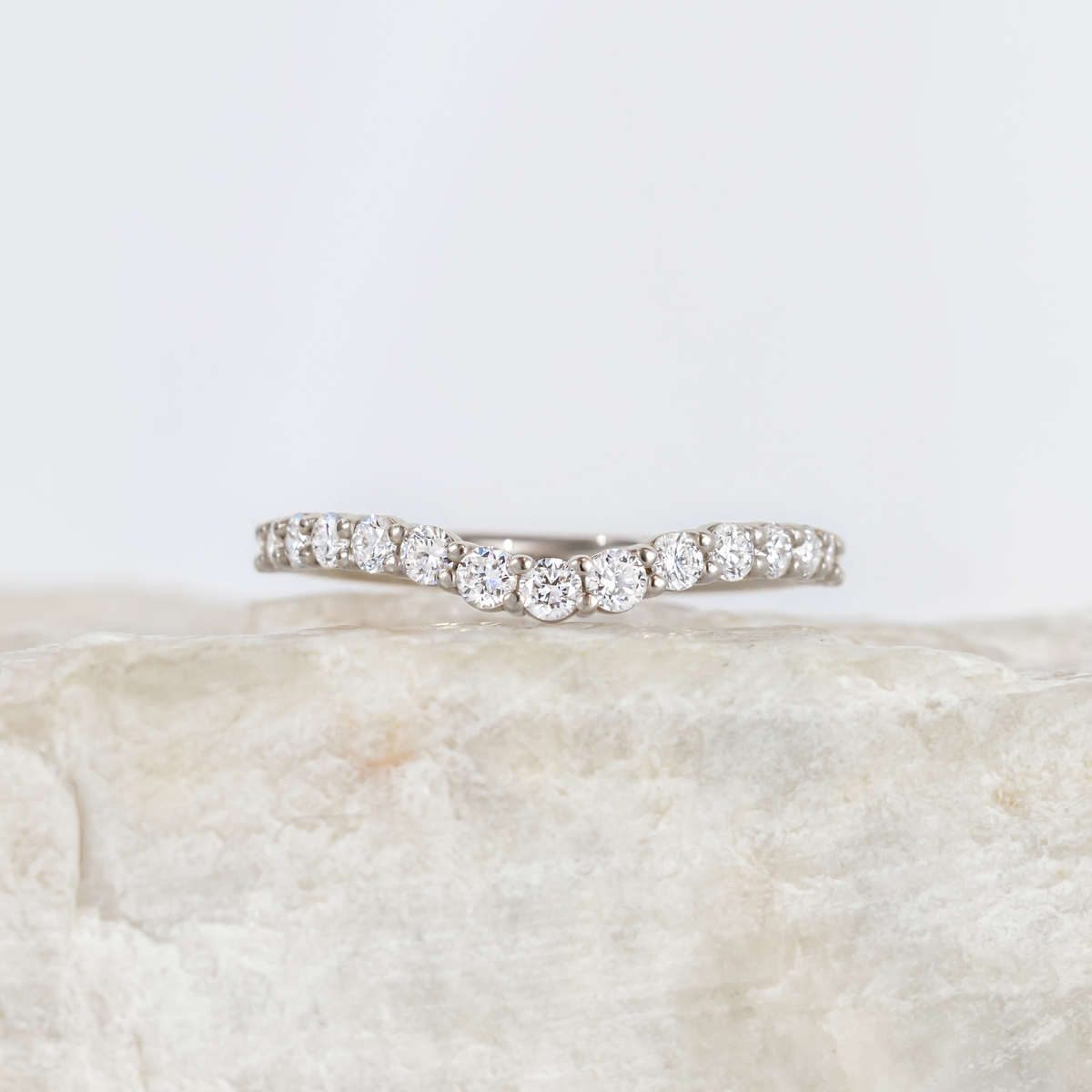 Brooke ~ Curved Diamond Ring
