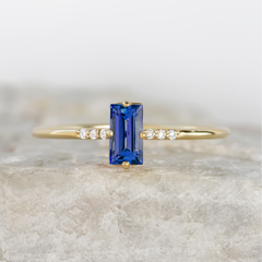 Cara Sapphire Stacking Ring ~ Ready to Ship