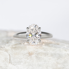Proposal Ready ~ Carla 2.00ct Lab Grown Oval Cut Engagement Ring