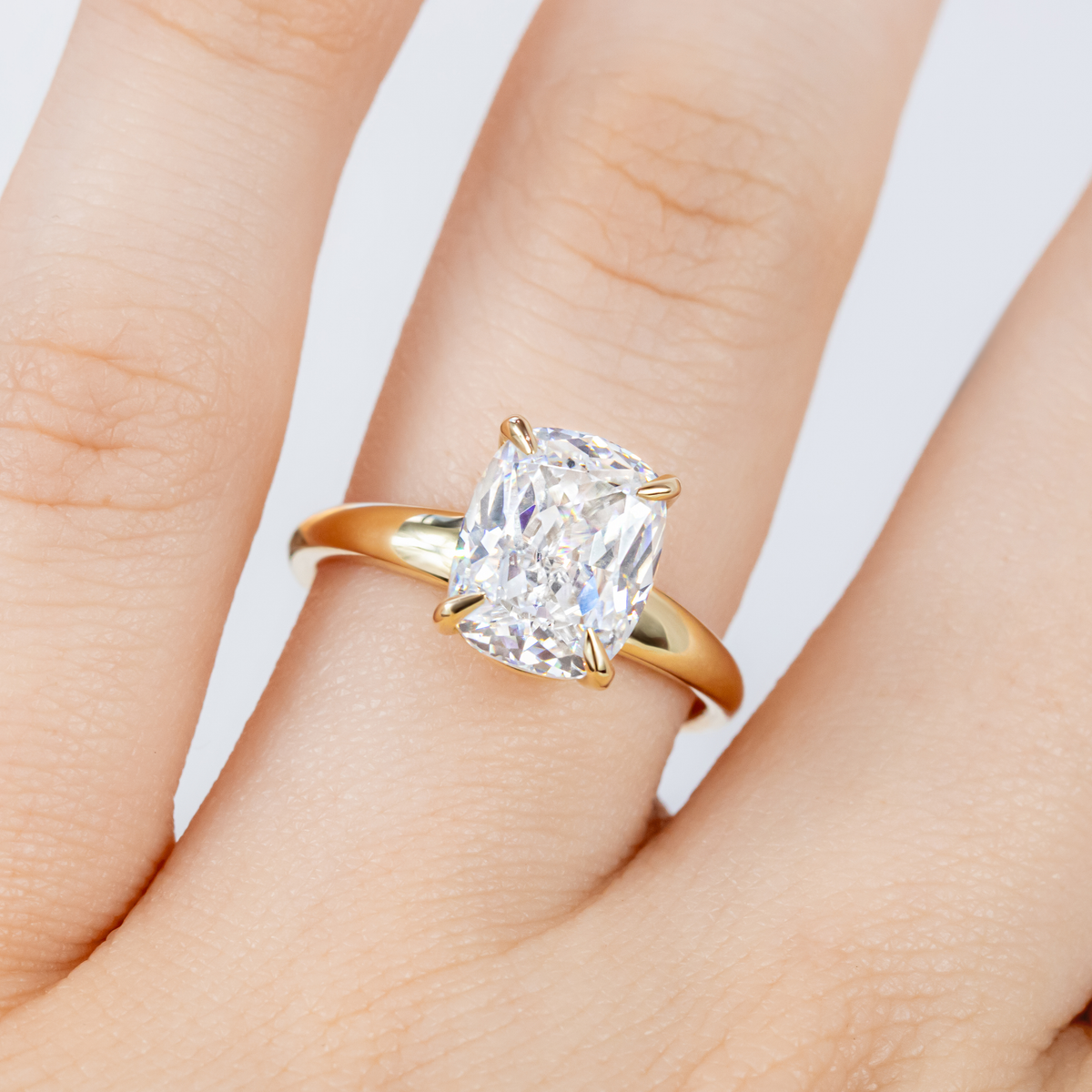 Carla ~ Elongated Cushion Cut Ring