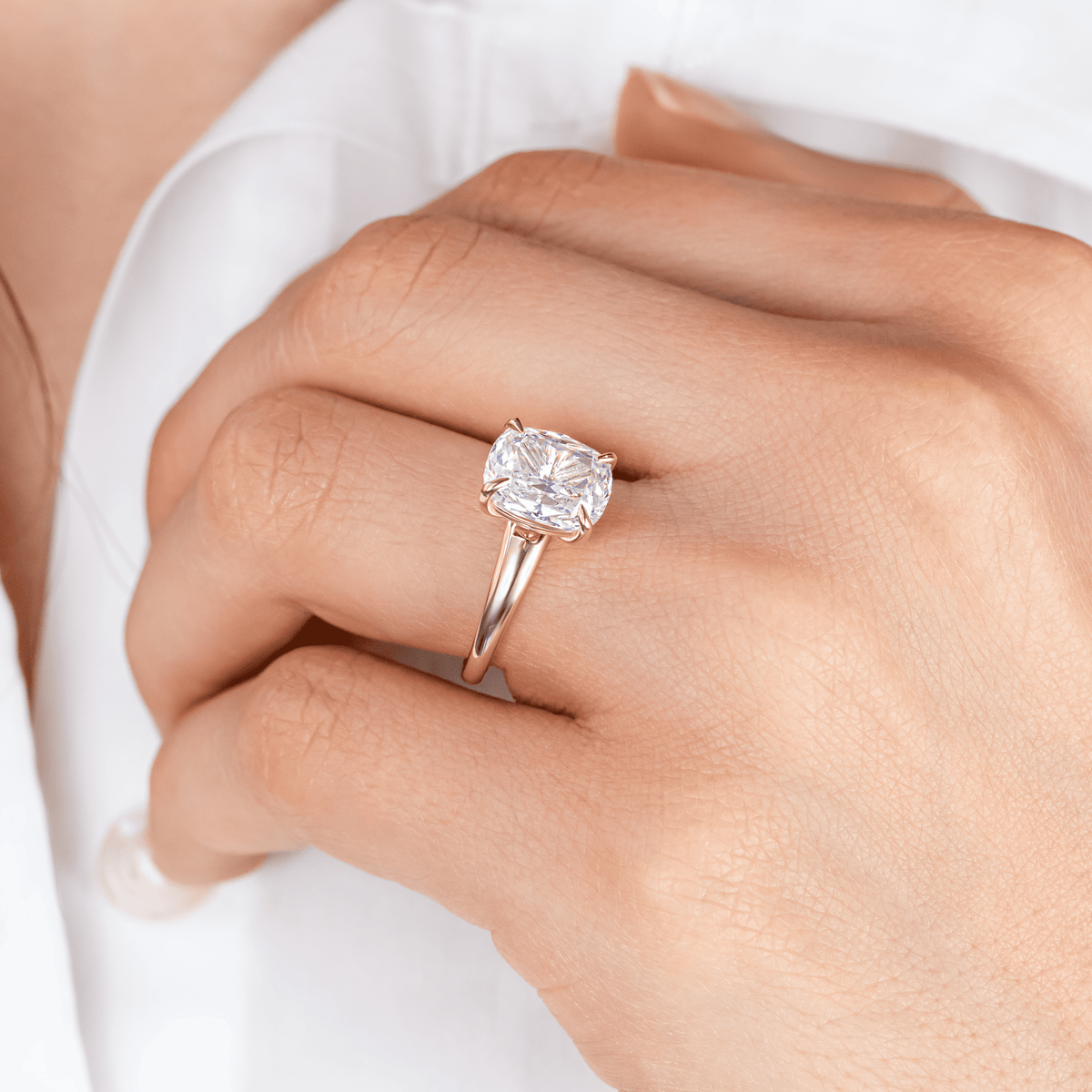 Carla ~ Elongated Cushion Cut Ring