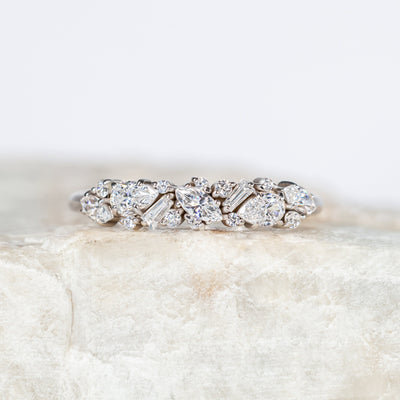 Chablis ~ Cluster Diamond Ring
