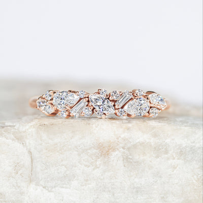 Chablis ~ Cluster Diamond Ring
