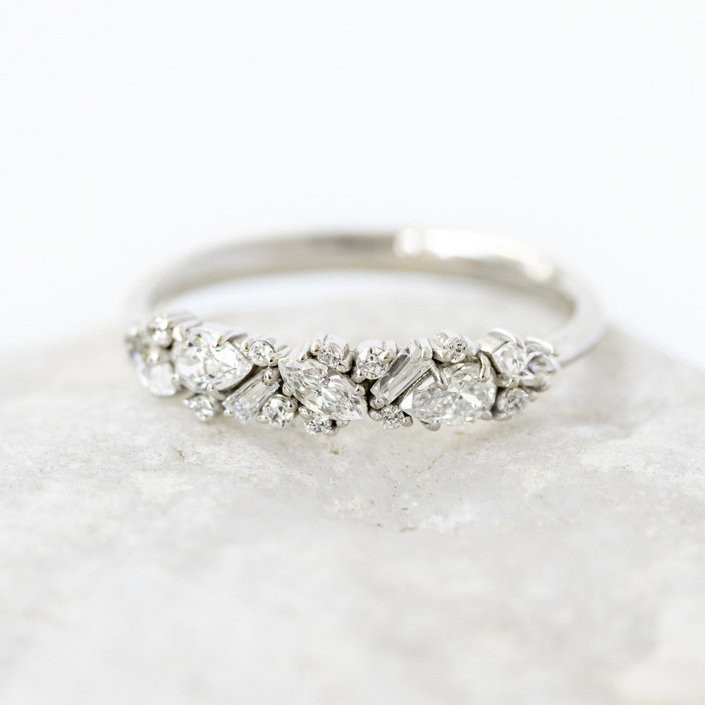Chablis ~ Cluster Diamond Ring