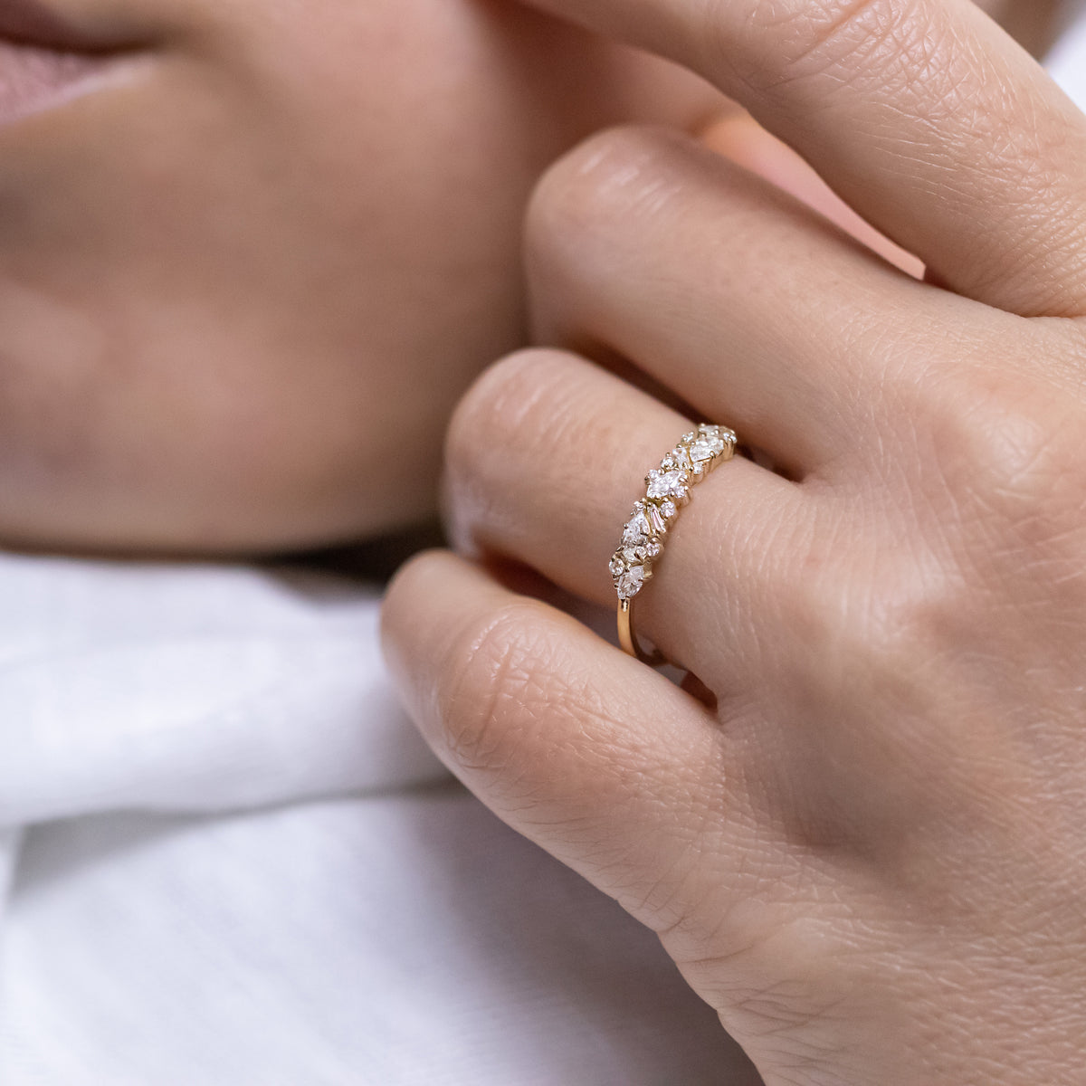 Chablis ~ Cluster Diamond Ring