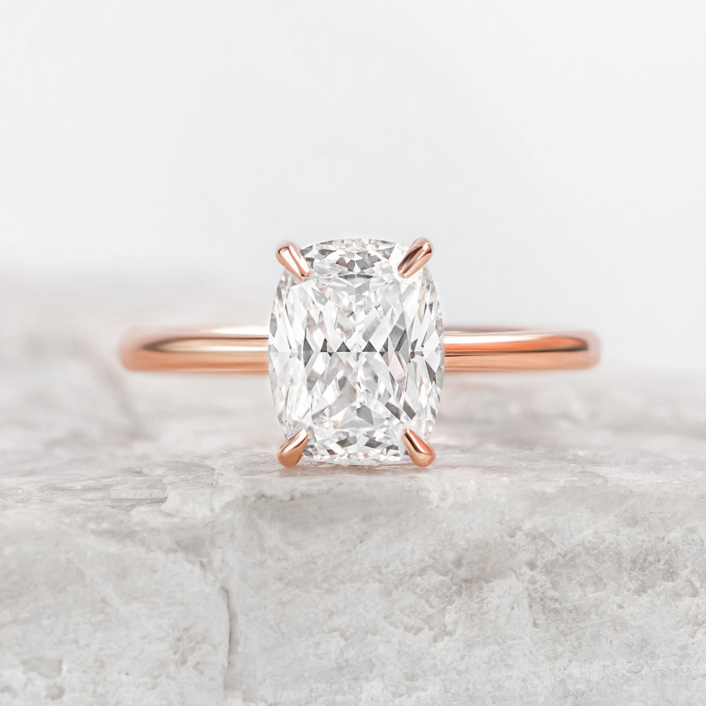 Charlotte ~ Elongated Cushion Cut Ring