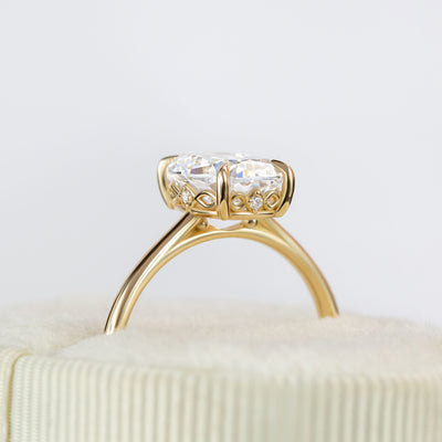 Charlotte ~ Elongated Cushion Cut Ring