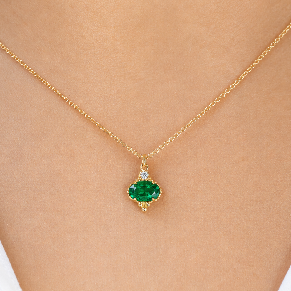 Mayfair Emerald Necklace ~ Ready to Ship!