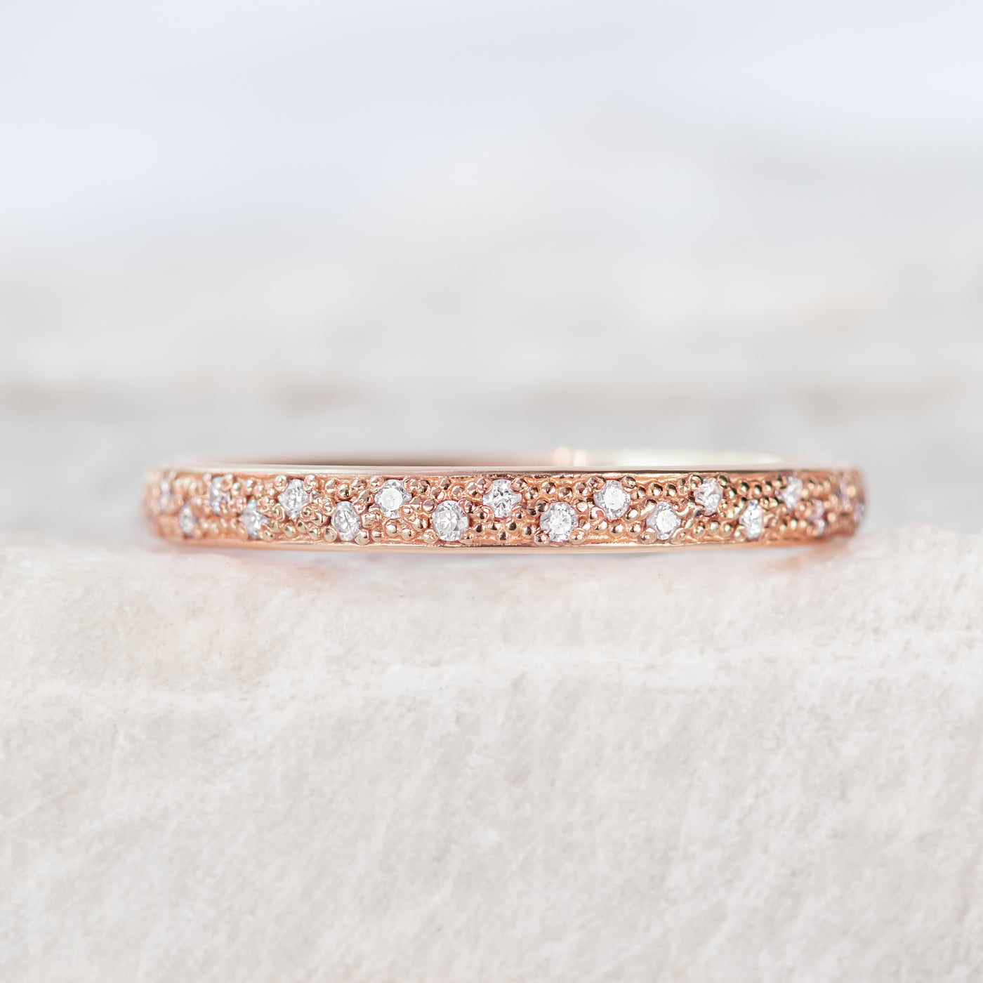 Chloe Petite ~ Diamond Wedding Band