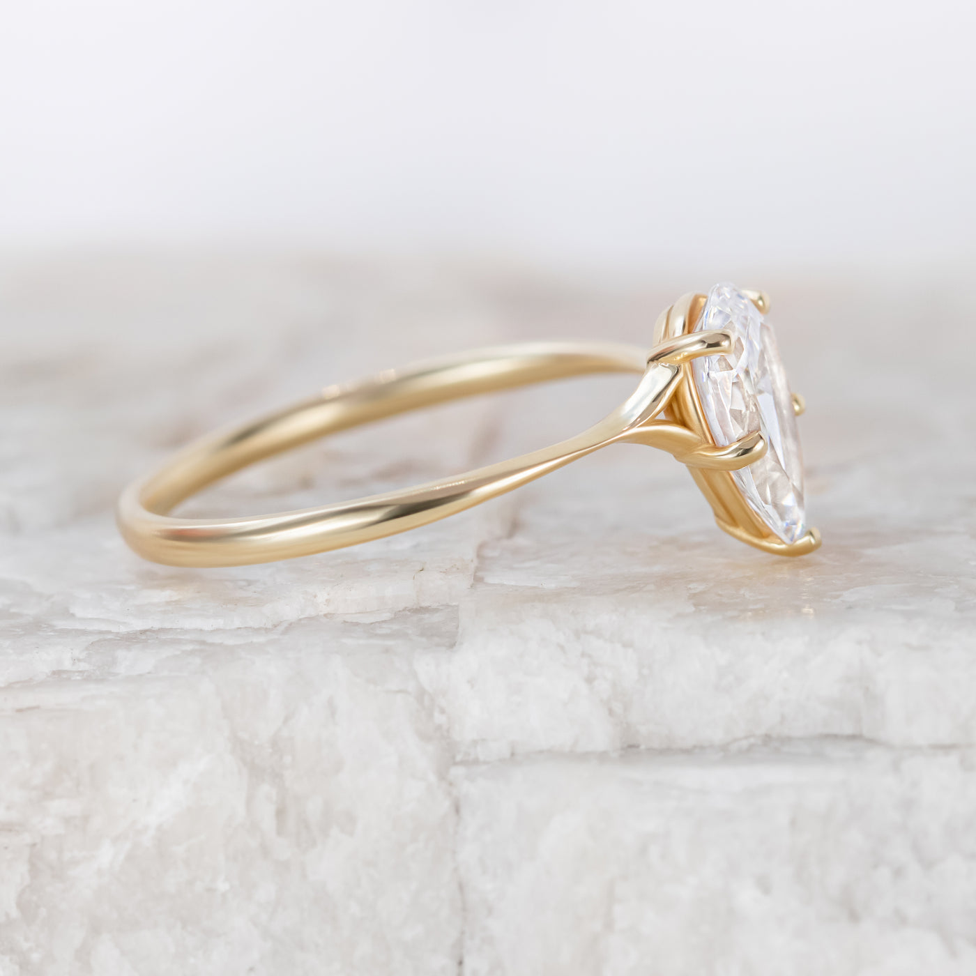 Clementine ~ Pear Cut Ring