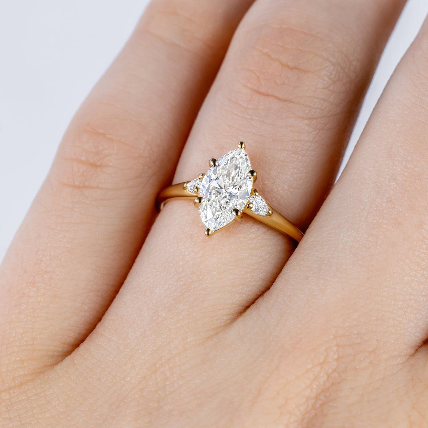 Lulu ~ Marquise Engagement Ring