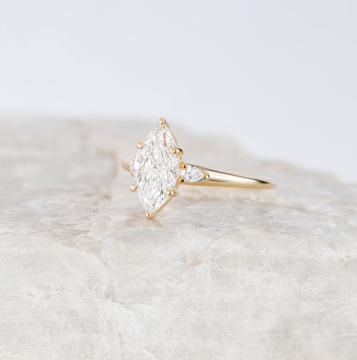 Lulu ~ Marquise Engagement Ring