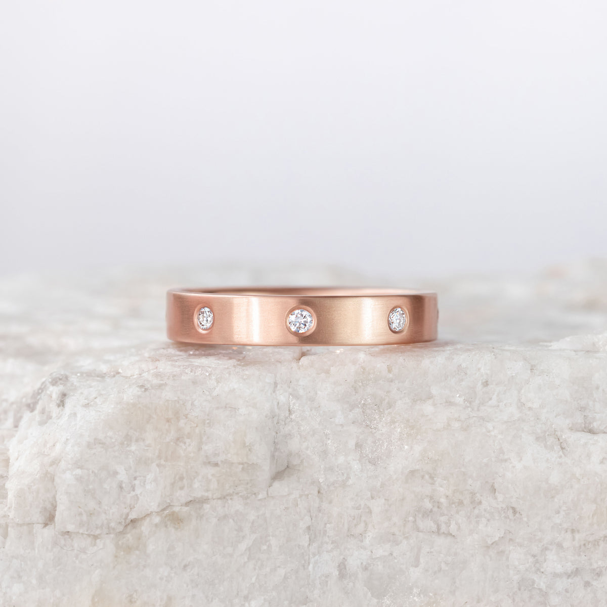 Maddie ~ 4mm Diamond Wedding Ring