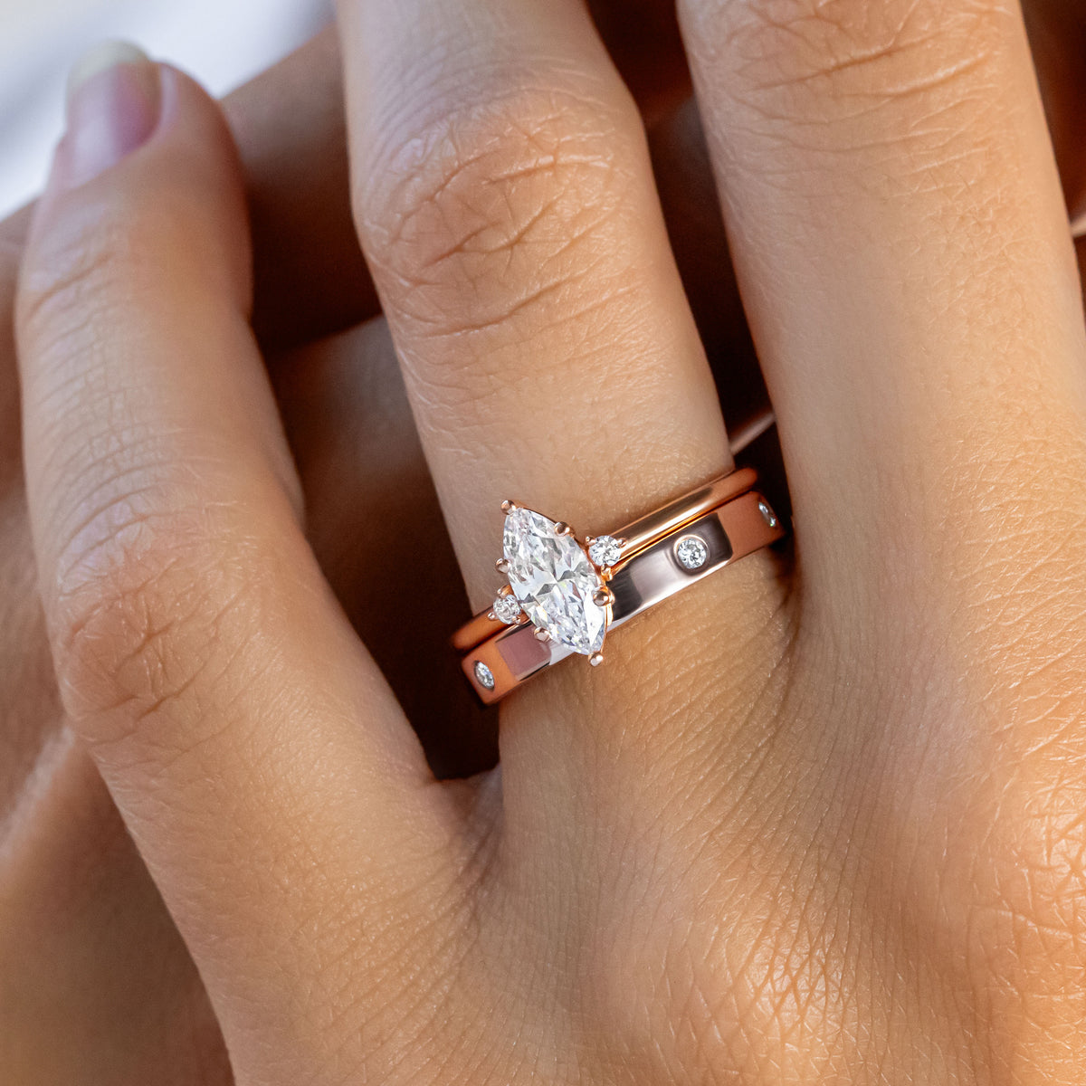 Maddie ~ 3mm Diamond Wedding Ring