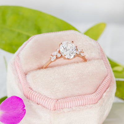 Blythe ~ Oval Cut Cluster Ring
