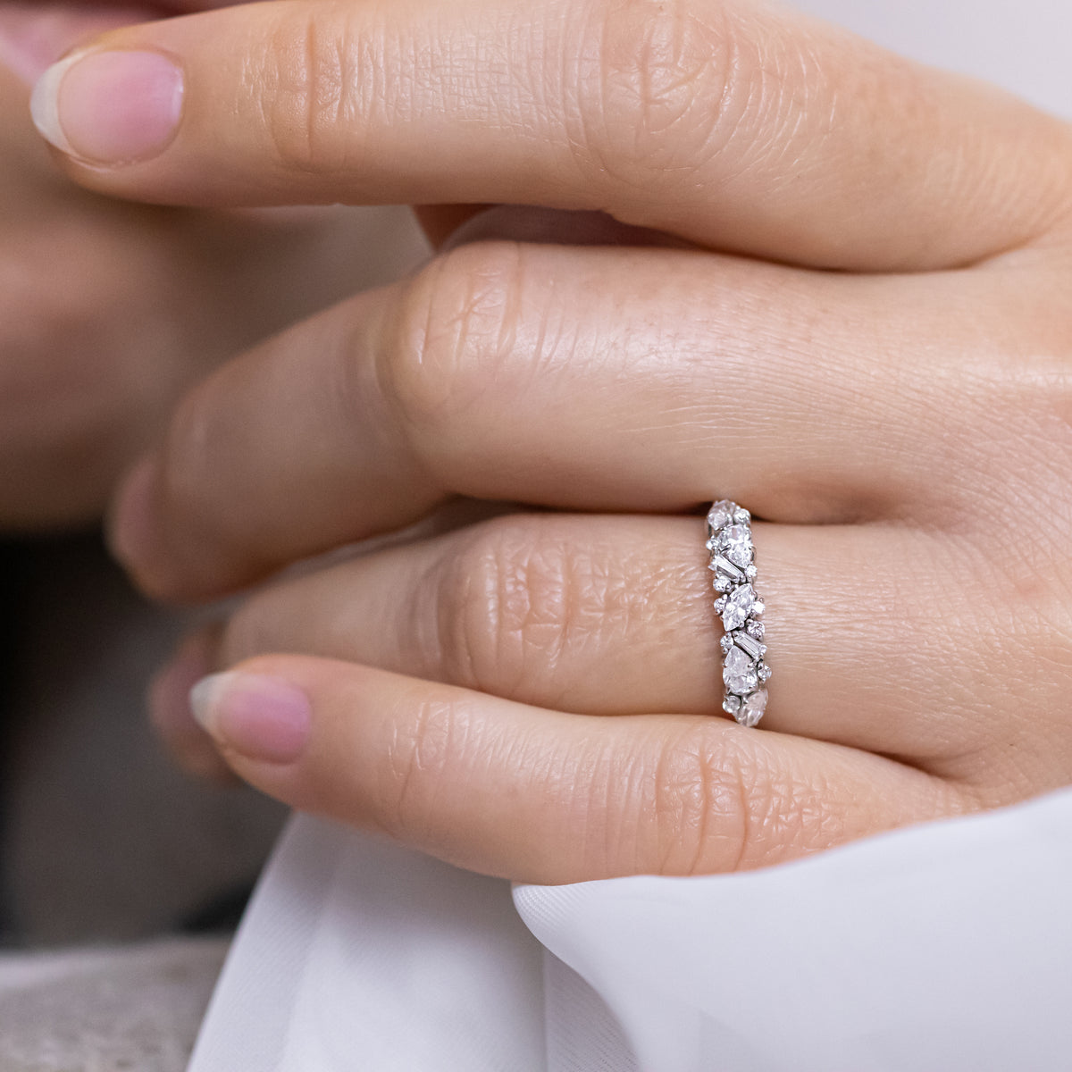 Chablis ~ Cluster Diamond Ring