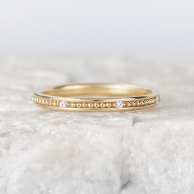 Colette ~ Diamond Wedding Band