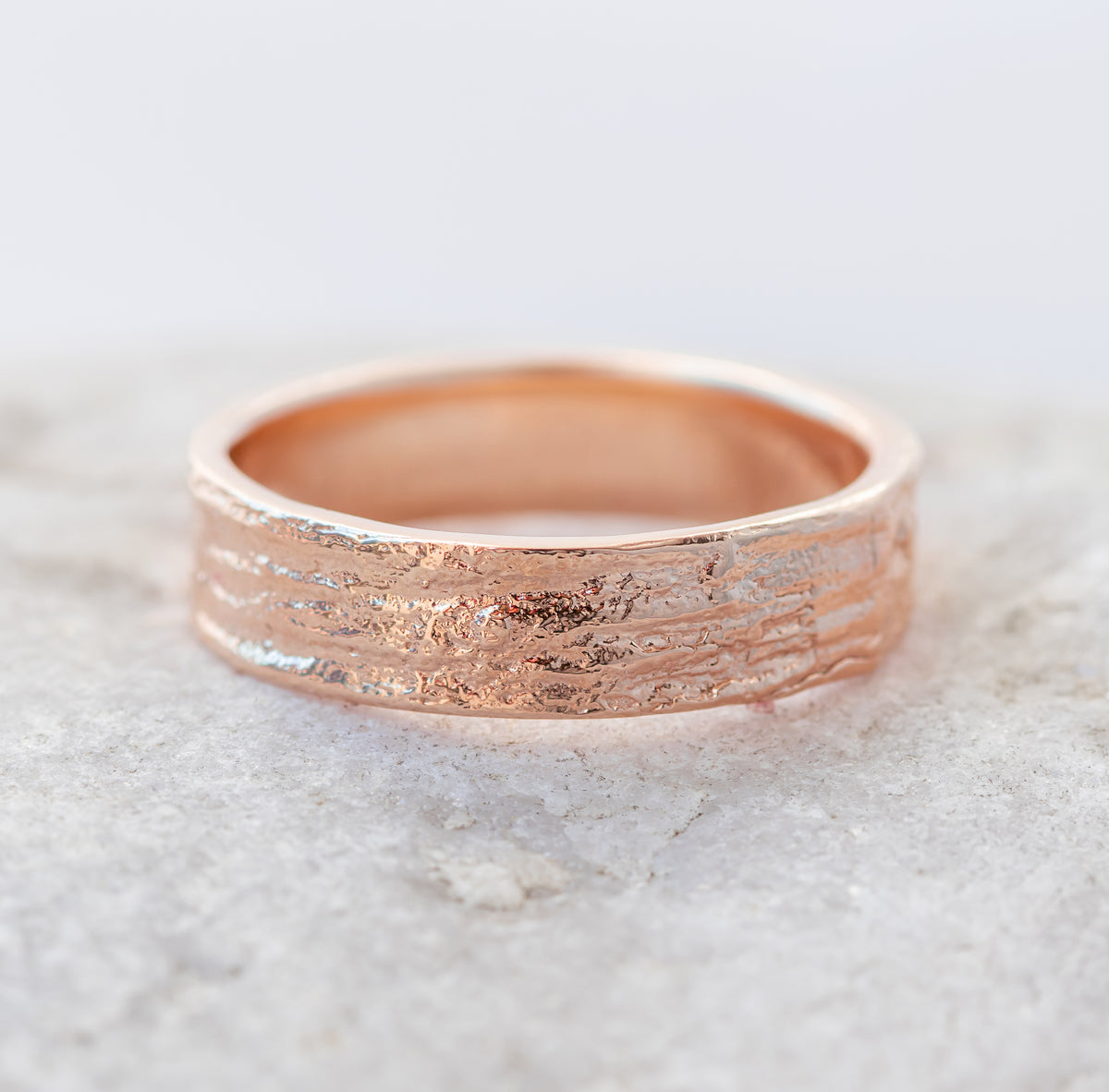 Arnold ~ Bark Textured Ring