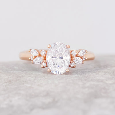 Blythe ~ Oval Cut Cluster Ring