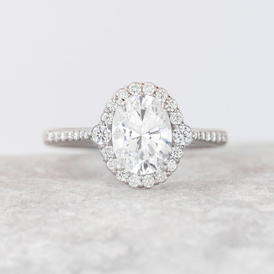 Calla ~ Oval Cut Halo Ring