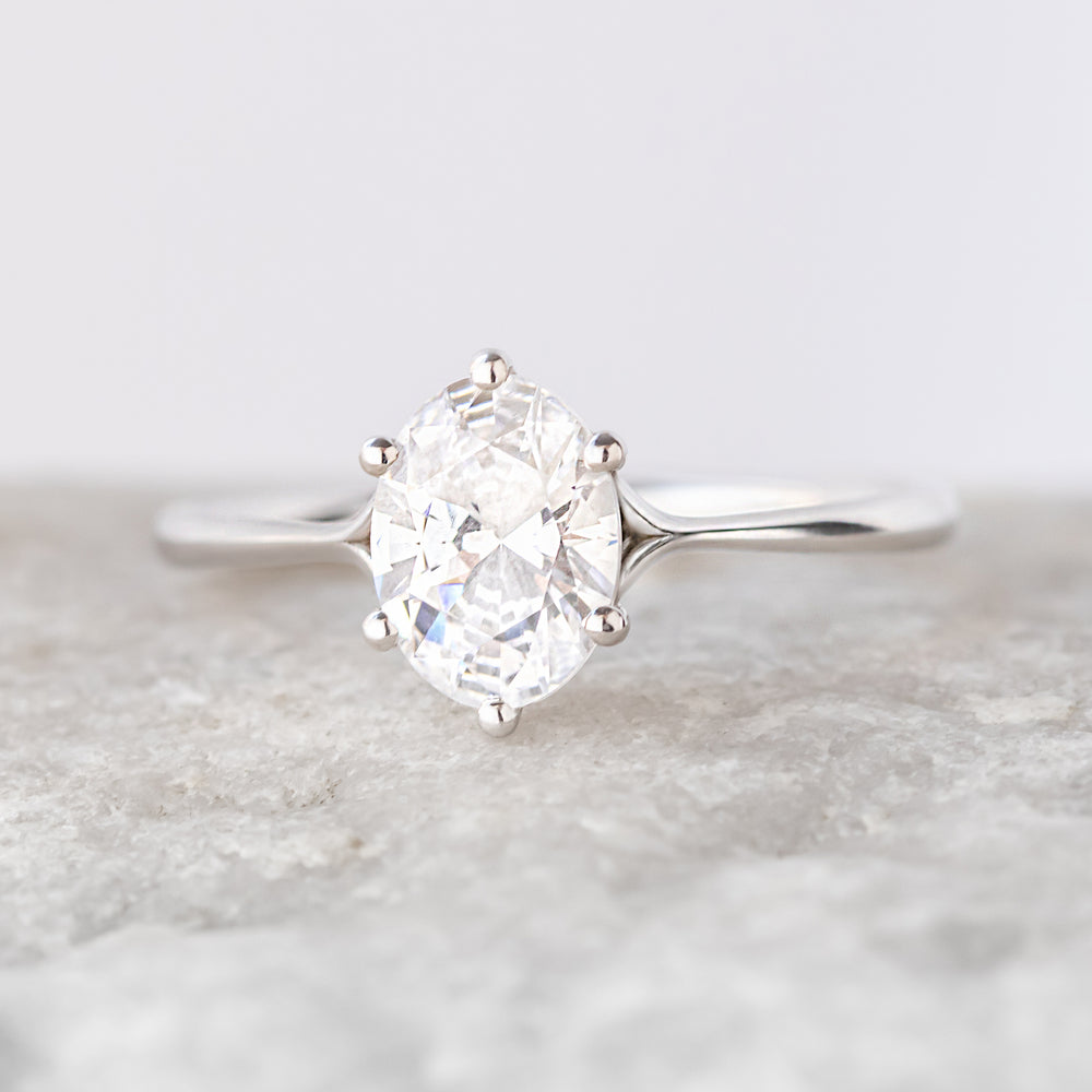 Clementine 6 ~ Oval Cut Six-Prong Ring