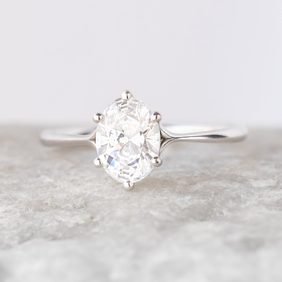 Clementine 6 ~ Oval Cut Six-Prong Ring