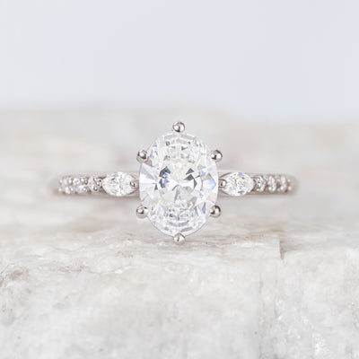 Georgette ~ Side Stone Ring