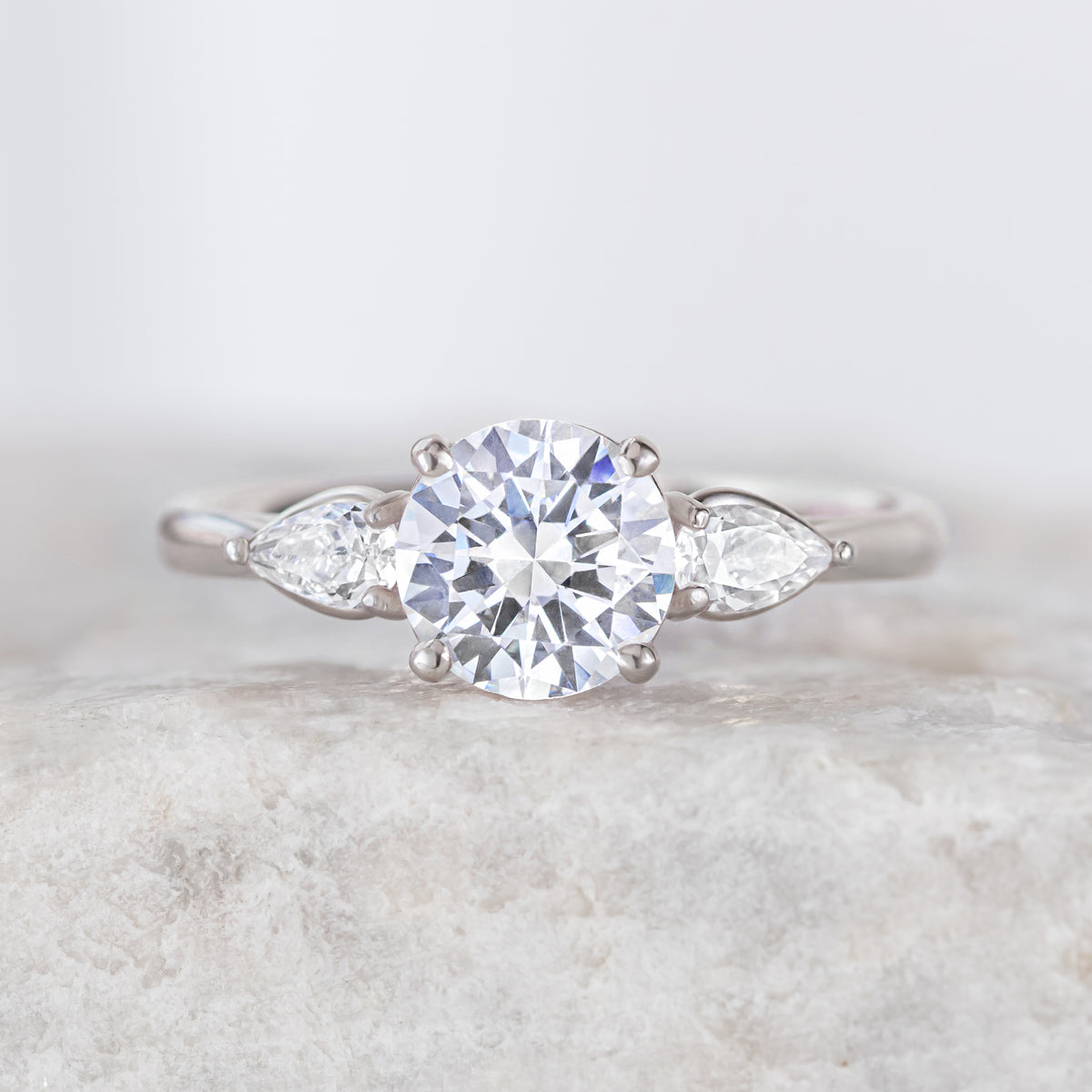 Mae ~ Three Stone Ring