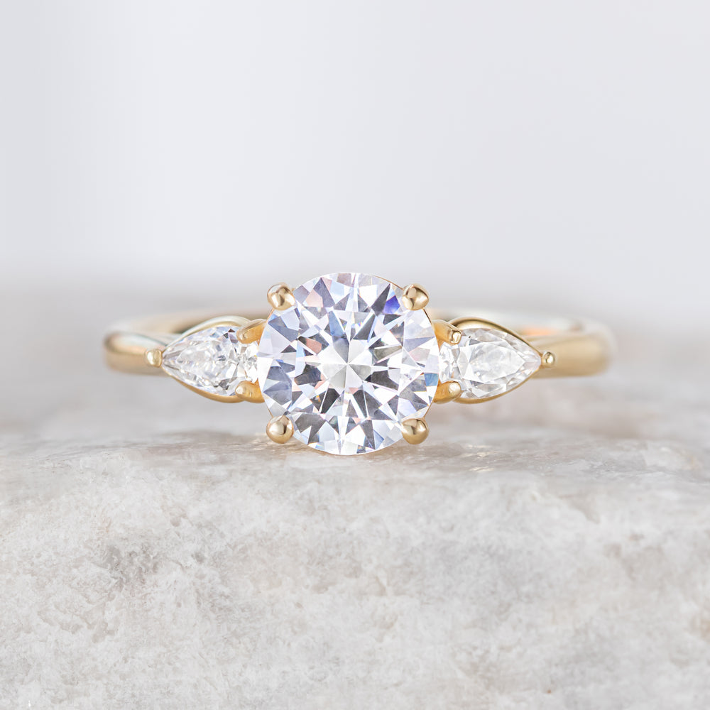 Mae ~ Three Stone Ring