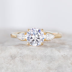 Mae ~ Three Stone Ring