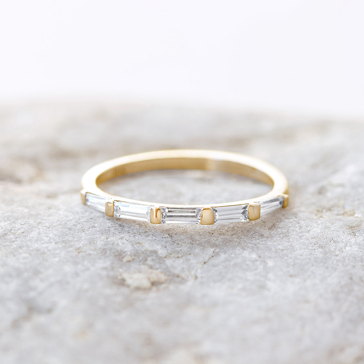 Violet ~ Diamond Baguette Ring