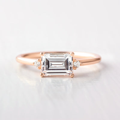 August ~ Emerald Cut Ring