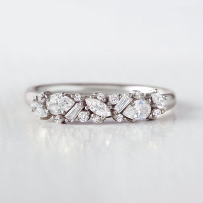 Chablis ~ Cluster Diamond Band