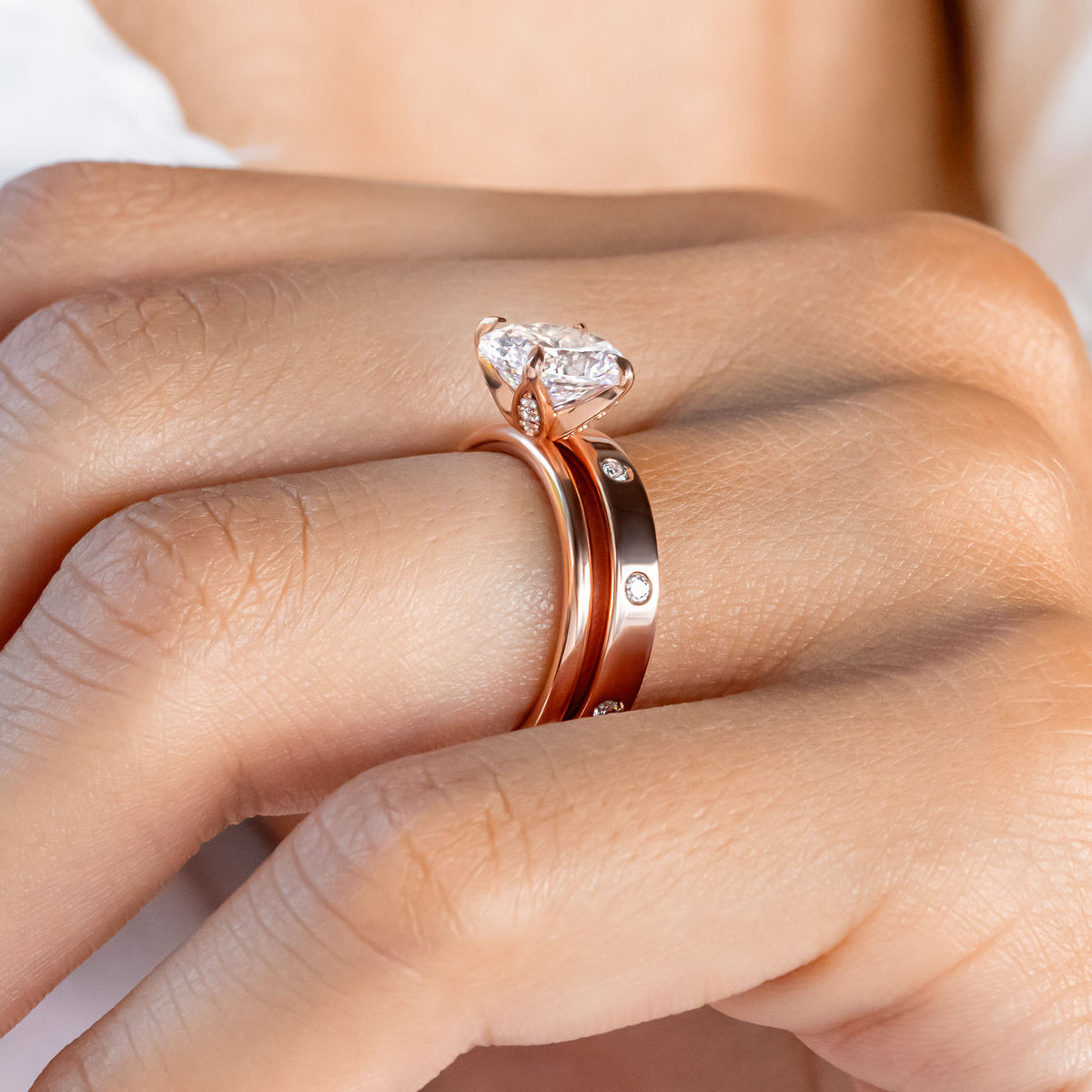Maddie ~ 3mm Diamond Wedding Ring