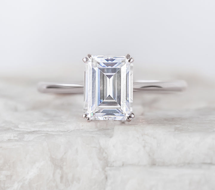 Harlan Emerald Cut Engagement Ring | Laura Preshong Laura-Preshong-Jewelry Harlan Emerald Cut Engagement Ring | Laura Preshong Laura-Preshong-Jewelry