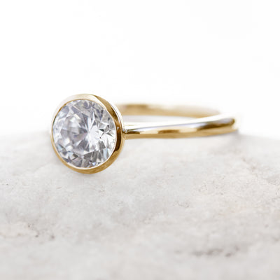 Betsy ~ Brilliant Cut Bezel Ring