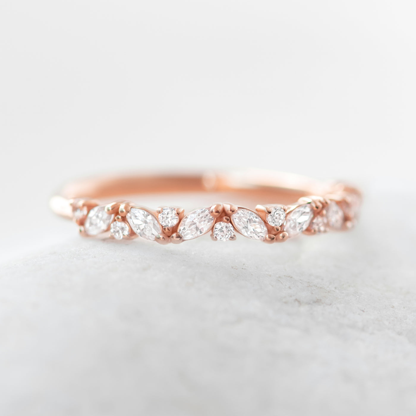 Haley ~ Diamond Wedding Band