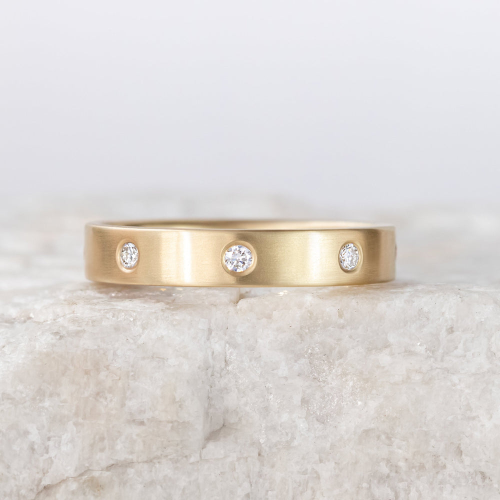 Maddie ~ 4mm Diamond Wedding Ring